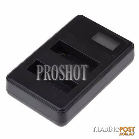 LCD Screen Dual Batteries Charger for GoPro HERO4, Displays Charg - photo 4 of 6