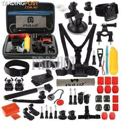 53 in 1 Accessories Total Ultimate Combo Orange Kit for GoPro