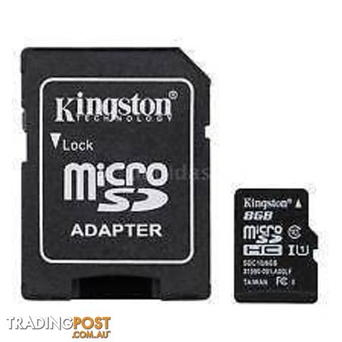 Kingston 8G Micro SD Class 10 with Adaptor - photo 2 of 2