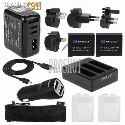 13 in 1 Accessories Charger Combo Kit for GoPro HERO4