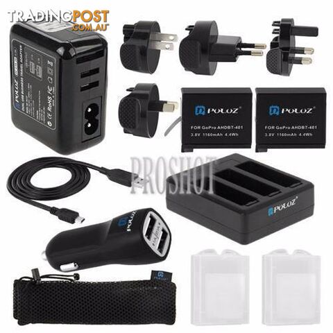 13 in 1 Accessories Charger Combo Kit for GoPro HERO4