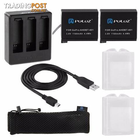 7 in 1 Accessories Charger Combo Kit for GoPro HERO4