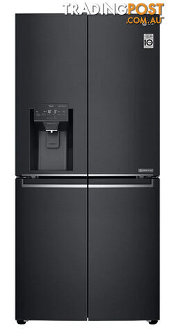LG 506L Slim French Door Fridge Non Plumbed Ice & Water Dispenser - GF-L570MBNL - LG - L-GF-L570MBNL