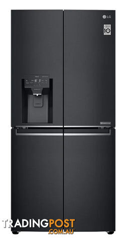 LG 506L Slim French Door Fridge Non Plumbed Ice & Water Dispenser - GF-L570MBNL - LG - L-GF-L570MBNL