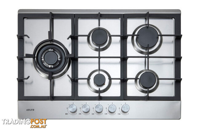 Euro Appliances 75cm Gas Cooktop - ECT75G5X - Euro Appliances - E-ECT75G5X