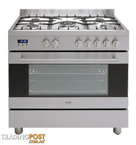 Euro Appliances 90cm Dual Freestanding Cooker - EV900DPSX - Euro Appliances - E-EV900DPSX