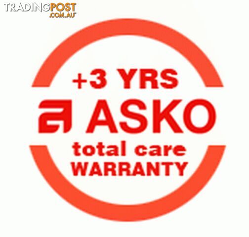 Asko Total care Dishwasher +3 Years Extended Warranty - A-+3 years