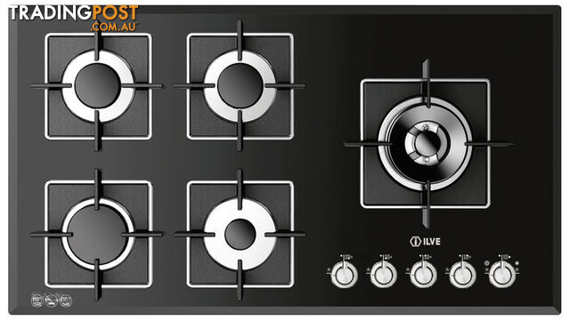 Ilve 90cm Gas Cooktop - ILBV905 - Ilve - I-ILBV905