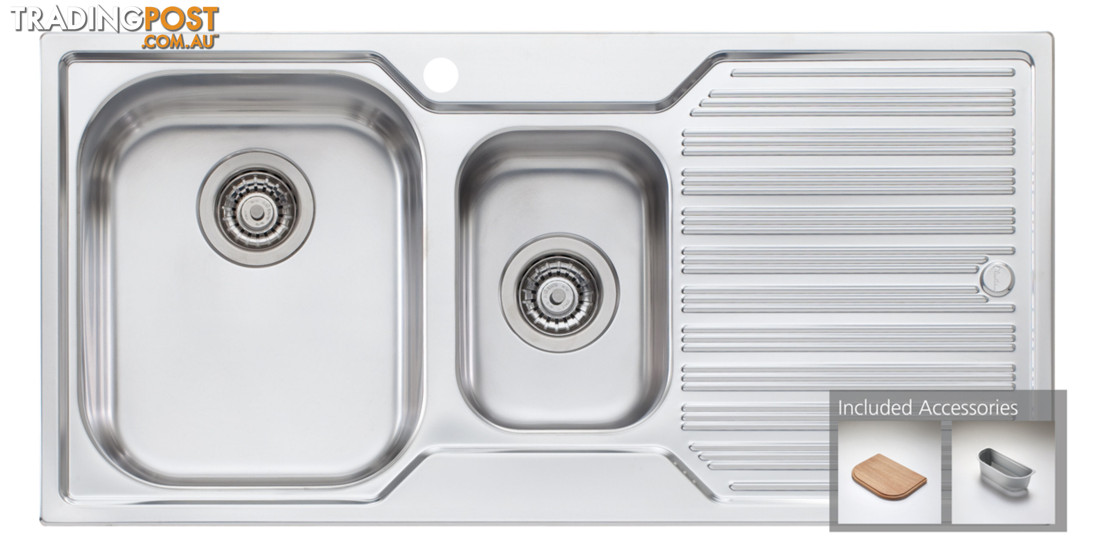 Oliveri Diaz 1 & 1/2 Bowl Sink - DZ101 1TH - Oliveri - O-DZ101 1TH