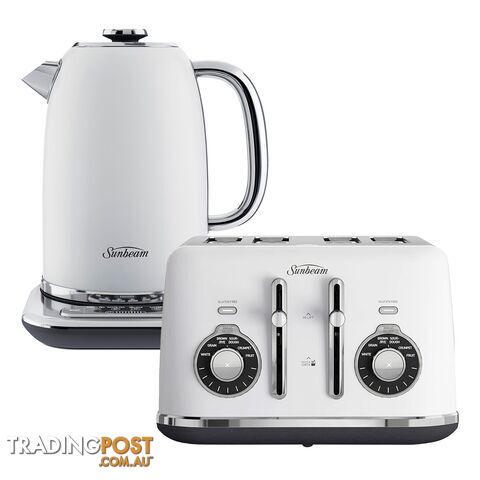 Sunbeam Alinea Select Kettle & Toaster Pack- White - Sunbeam - S-KE2800W + TA2840W