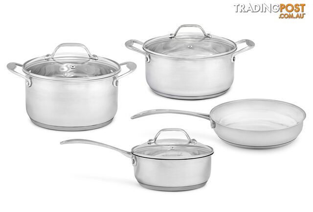 Westinghouse 4 Piece Stainless Steel Pot & Pan Set - WH4P02SS - Westinghouse - W-WH4P02SS