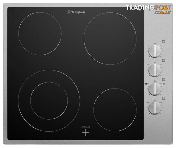 Westinghouse 60cm 4 Zone Ceramic Cooktop - WHC642SC - Westinghouse - W-WHC642SC