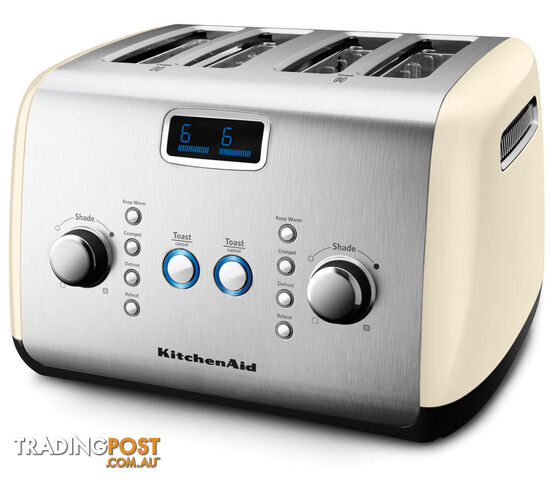 KitchenAid 4 Slice Toaster - Cream - 5AKMT423AC - KitchenAid - K-5AKMT423AC