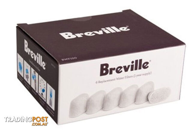 Breville 12 Water Filters - BWF100 - 2 Packs of 6 - Breville - B-BWF100-2-PACK