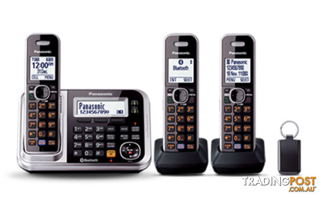 Panasonic DECT Digital Cordless Phone - Triple Pack - KX-TG7893AZS - Panasonic - P-KX-TG7893AZS