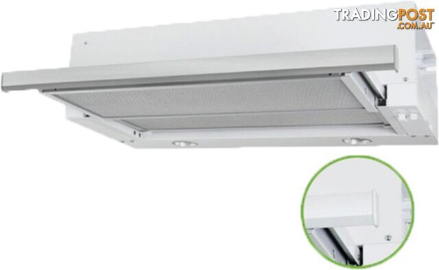 Robinhood 60cm Slideout Rangehood - RLES61SS/WH - Robinhood - R-RLES61SS-WH