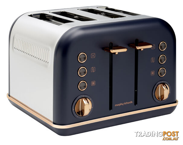 Morphy Richards 4 Slice Toaster Midnight Blue - 242041 -CLEARANCE- - Morphy Richards - M-242041