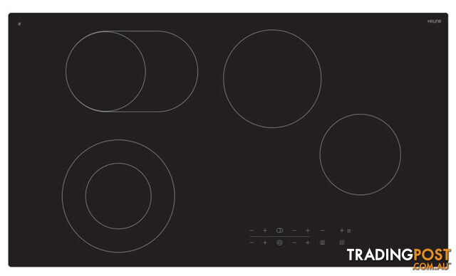 Euro Appliances 90cm Ceran Touch Electric Cooktop - ECT900C6 - Euro Appliances - E-ECT900C6