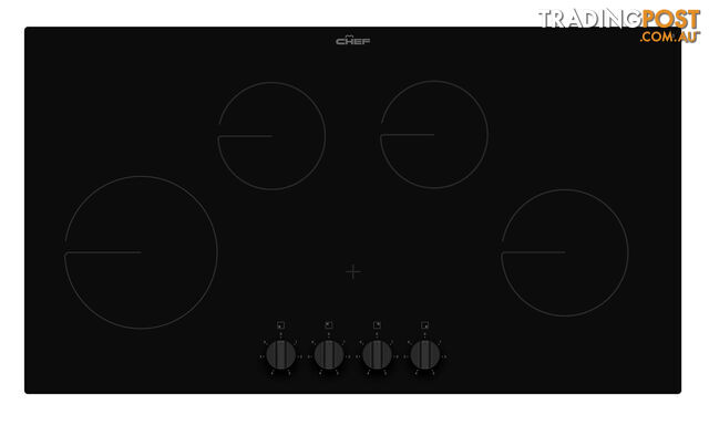 Chef 90cm 4 Zone Ceramic Cooktop - CHC942BB - Chef - C-CHC942BB