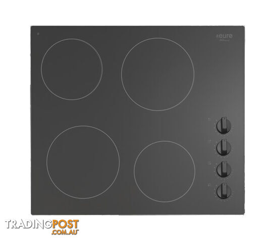 Euro Appliances 60cm Ceran Electric Cooktop - ECT600CB - Euro Appliances - E-ECT600CB