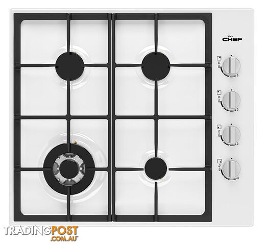 Chef 60cm 4 Burner Gas Cooktop - CHG644WC - Chef - C-CHG644WC