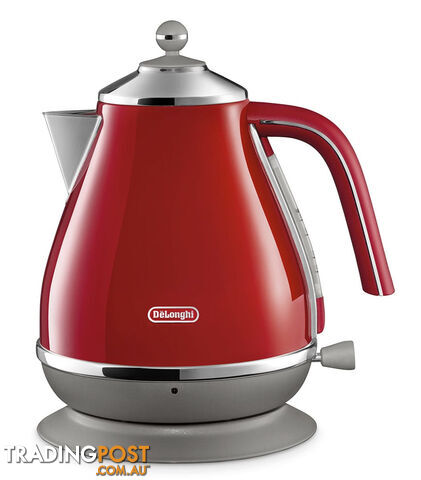 DeLonghi Icona Capitals Kettle - Tokyo Red - KBOC2001R - DeLonghi - D-KBOC2001R