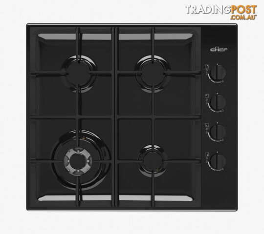 Chef 60cm 4 Burner Gas Cooktop - CHG644DC - Chef - C-CHG644DC