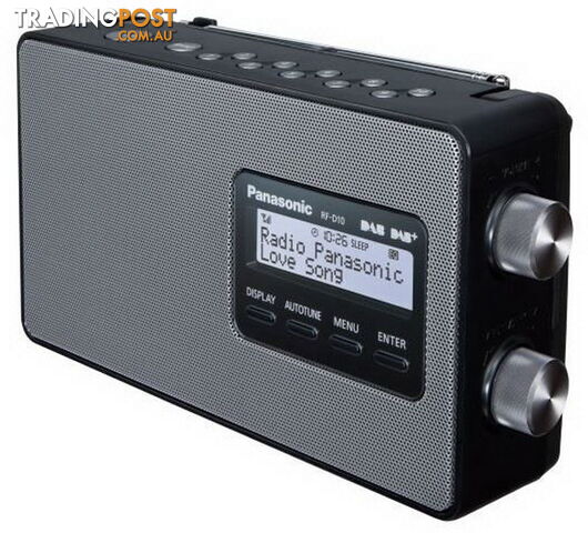Panasonic Portable Digital Radio - RF-D10GN-K - Panasonic - P-RF-D10GN-K