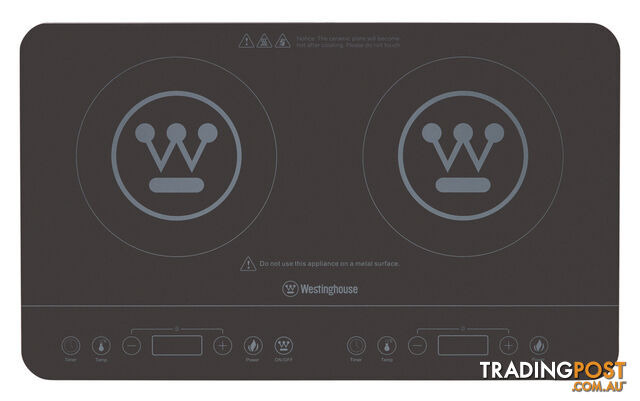 Westinghouse Twin Induction Cooktop - WHIC02K - Westinghouse - W-WHIC02K