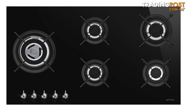 Smeg 90cm Gas Cooktop - PV395LCNAU - Smeg - S-PV395LCNAU