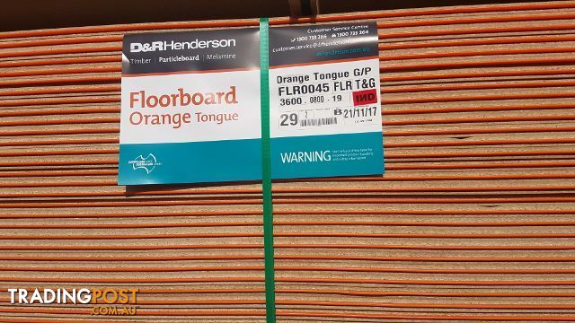 Orange tongue flooring 3600x900 19mm thick - photo 2 of 2