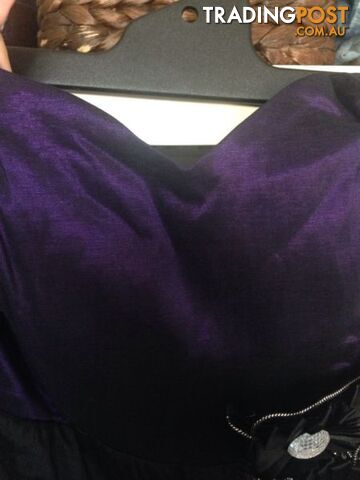 Strapless sweetheart purple cocktail dress - photo 3 of 4