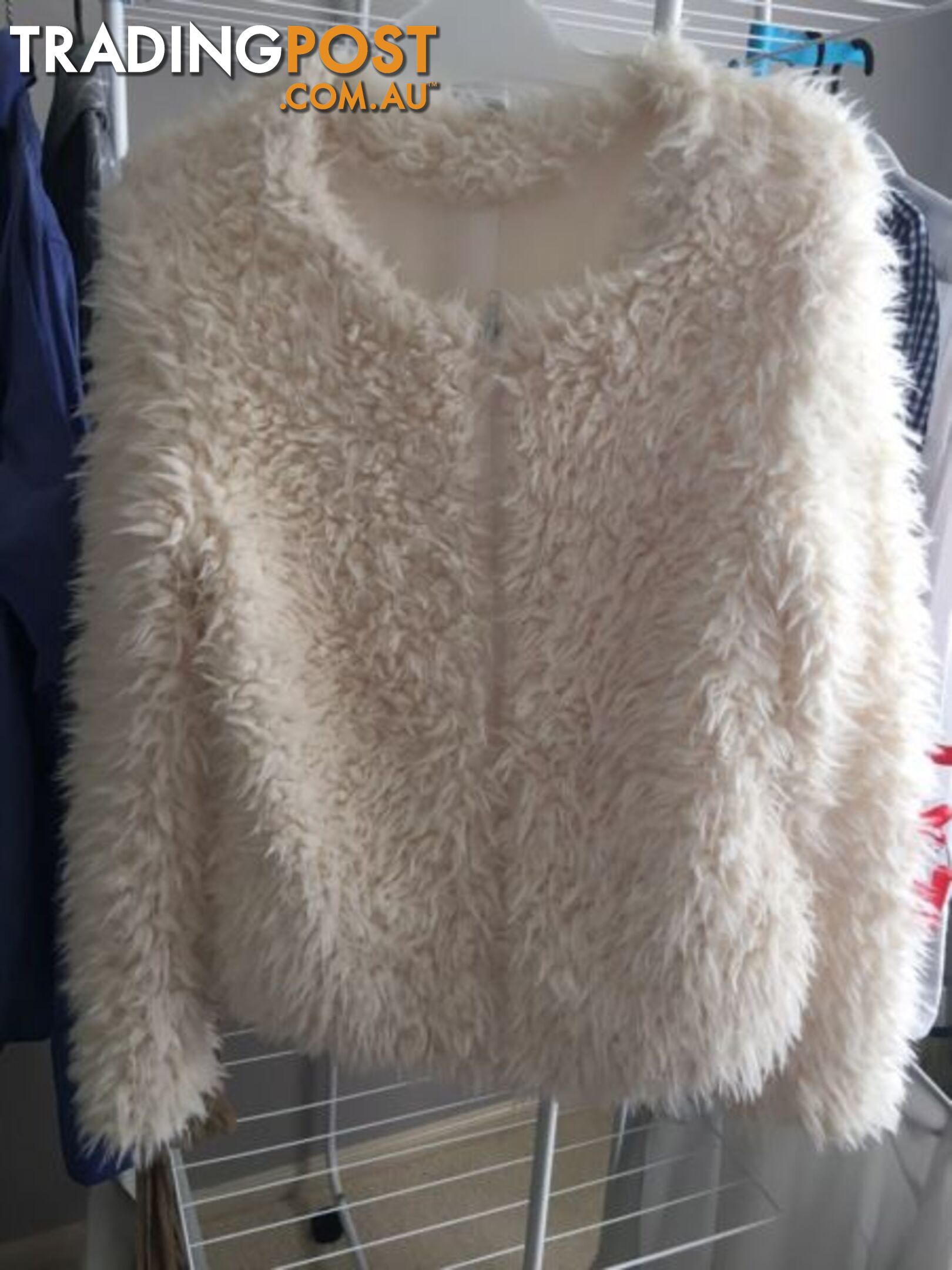 White Fur (fake) Jacket - Dress up