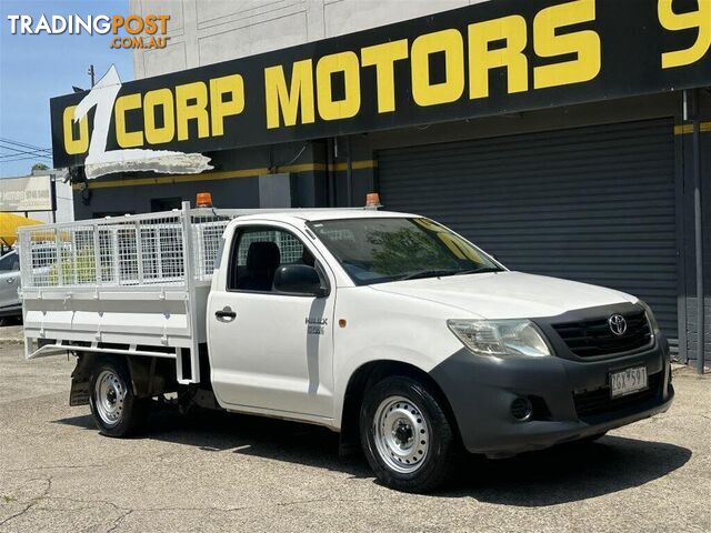 2012 TOYOTA HILUX WORKMATE TGN16R MY12 UTE TRAY, 2 DOORS, 3 SEATS