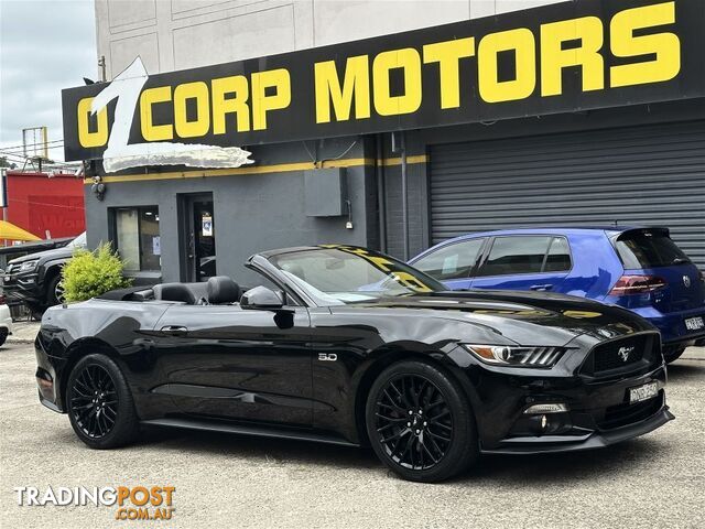 2017 FORD MUSTANG GT 5.0 V8 FM MY17 CONVERTIBLE