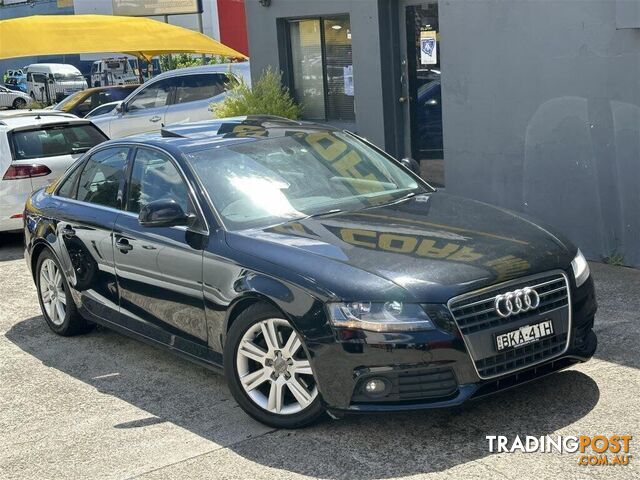 2009 AUDI A4 2.0 TFSI B8 (8K) SEDAN, 4 DOORS, 5 SEATS