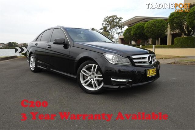 2012 MERCEDES-BENZ C200 BE W204MY12 4D SEDAN