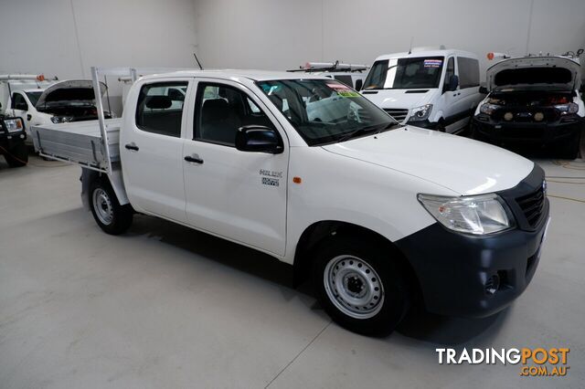 2012 TOYOTA HILUX WORKMATE DOUBLE CAB 4X2 TGN16R MY12 UTILITY