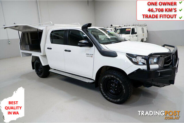 2021 TOYOTA HILUX SR DOUBLE CAB GUN126R CAB CHASSIS