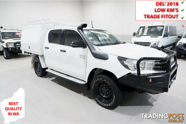 2017 TOYOTA HILUX SR DOUBLE CAB GUN126R CAB CHASSIS