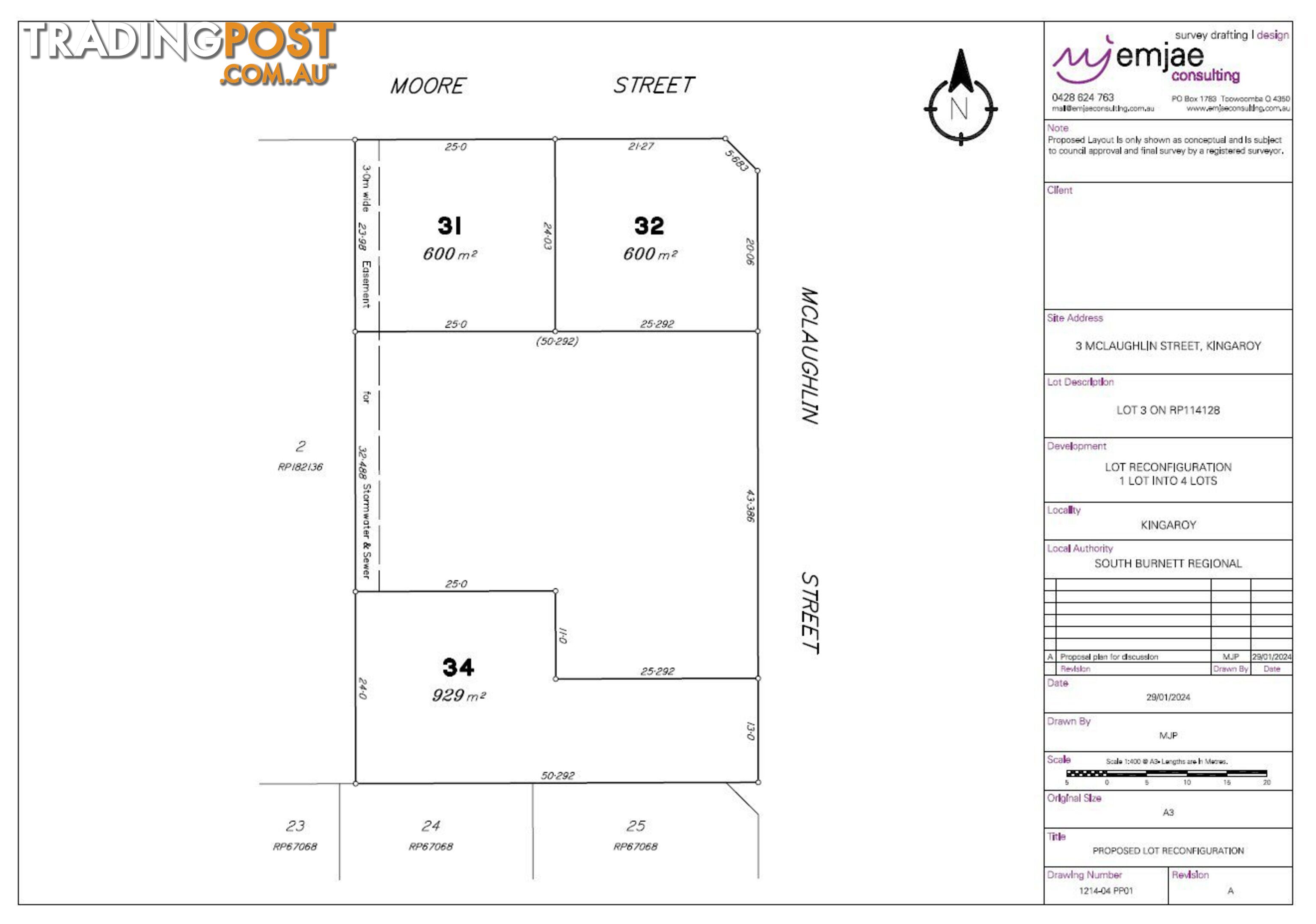 Lots 31, 3 Moore Street KINGAROY QLD 4610