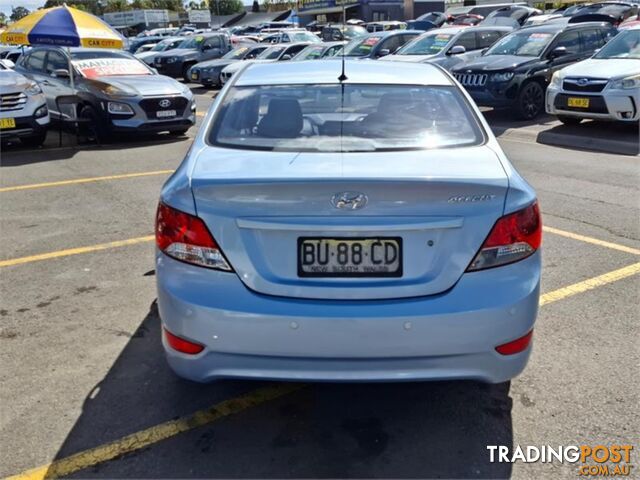 2012 HYUNDAI ACCENT ACTIVE RB 4D SEDAN