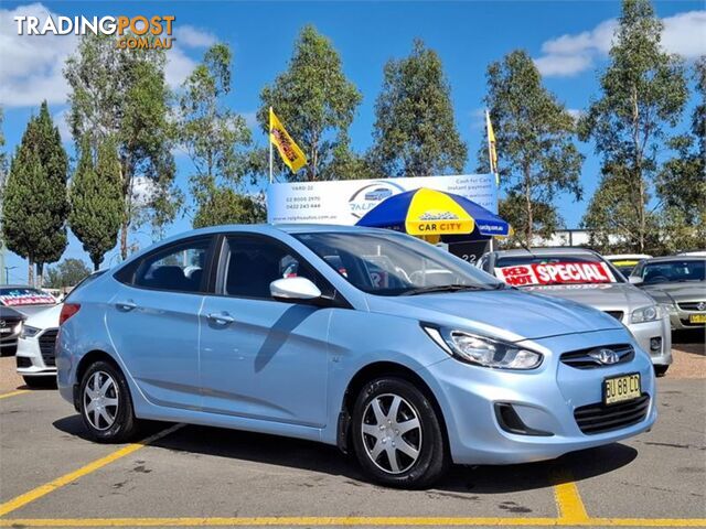 2012 HYUNDAI ACCENT ACTIVE RB 4D SEDAN