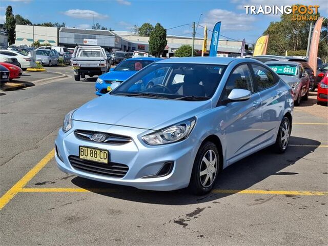 2012 HYUNDAI ACCENT ACTIVE RB 4D SEDAN