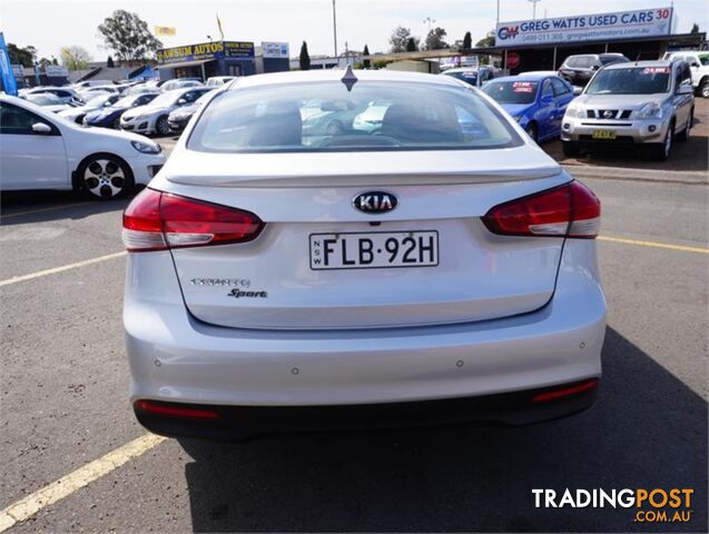 2017 KIA CERATO SPORT YDMY17 4D SEDAN