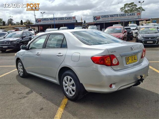 2008 TOYOTA COROLLA ASCENT ZRE152R 4D SEDAN