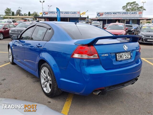 2010 HOLDEN COMMODORE SV6 VEMY10 4D SEDAN