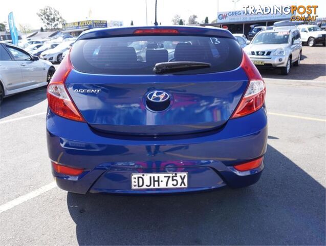 2016 HYUNDAI ACCENT ACTIVE RB4MY16 5D HATCHBACK