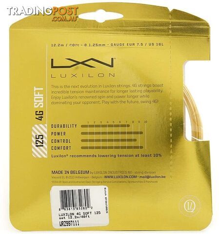 Luxilon 4G Soft 16L 1.25 mm tennis string reel/or sets