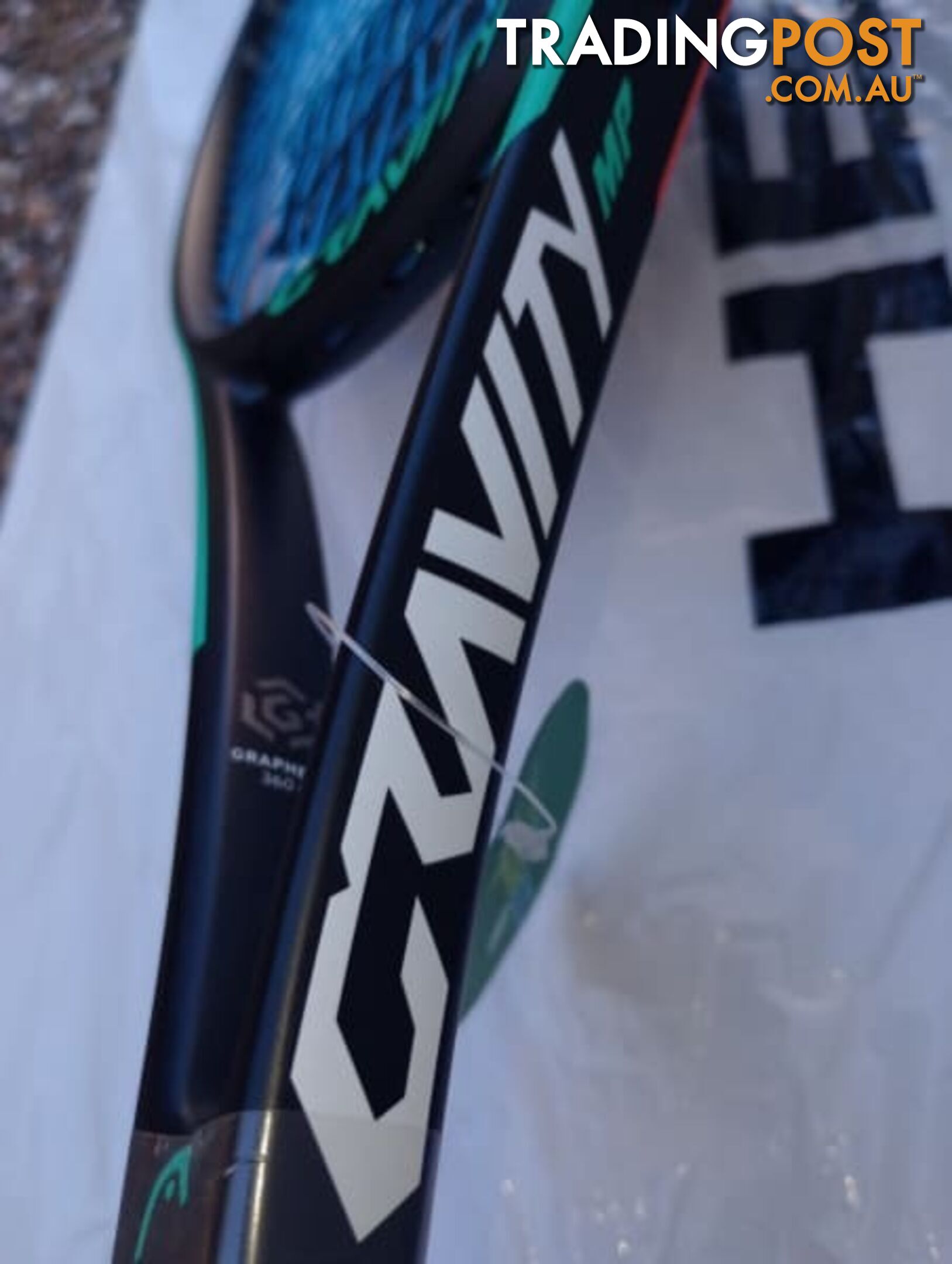 Head Gravity MP tennis racquet/Head Lynx Edge Blue string grip 4 3/8